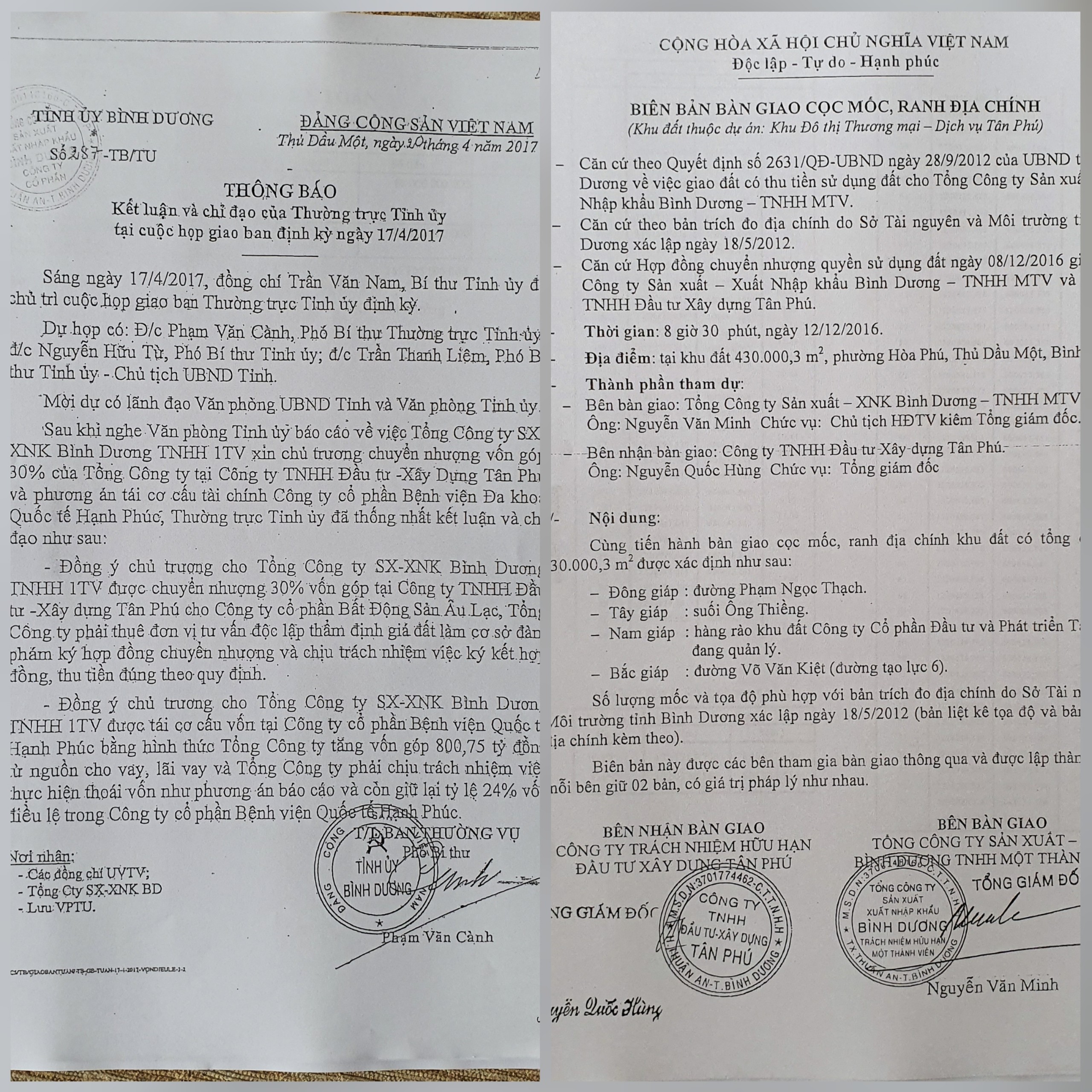 [-]Vụ[-]chuyển[-]nhượng[-]43ha[-]đất[-]“vàng”[-]công[-]sản[-]tại[-]KĐT[-]Tân[-]Phú[-]tỉnh[-]Bình[-]Dương:[-]Cố[-]ý[-]làm[-]trái,[-]gây[-]thất[-]thoát[-]tài[-]sản[-]nhà[-]nước?